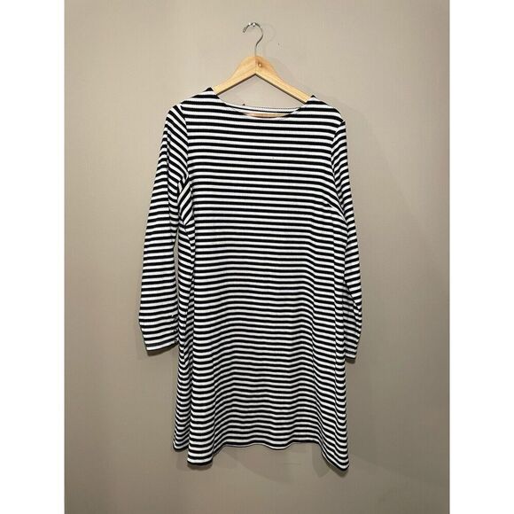 Holly & Whyte Lindex Shirt Dress Women’s 1X Long Sleeve Stripes Cotton Blend - Picture 3 of 7